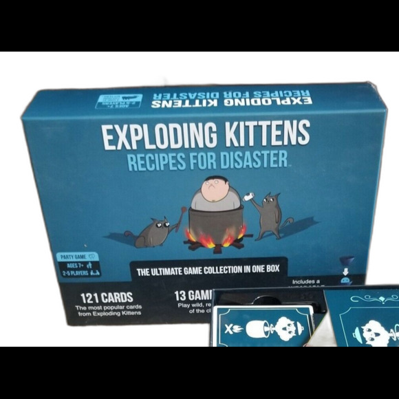 COMPLETE Exploding Kittens Deluxe Game Recipes for Disaster Ultimate Collection - Picture 1 of 4